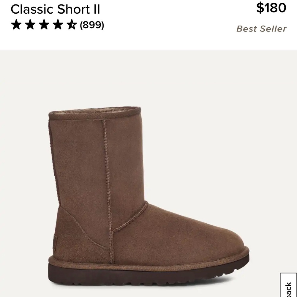 Classic Short ll (UGGS)
Color- Burnt Cedar (Chocolate)
Women’s size 6